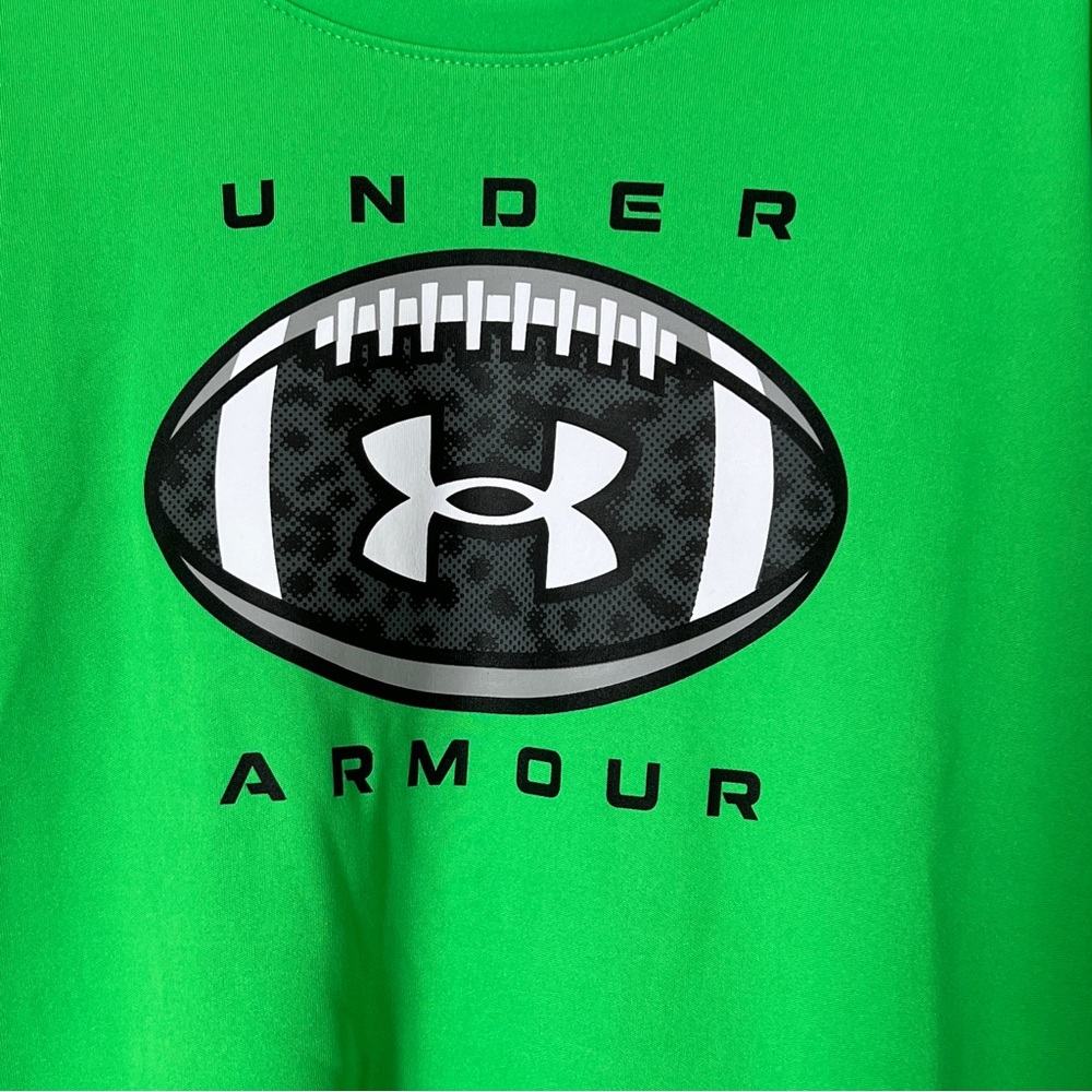 NWOT Long Sleeve Neon Lime Green Under Armour Shirt 🏈